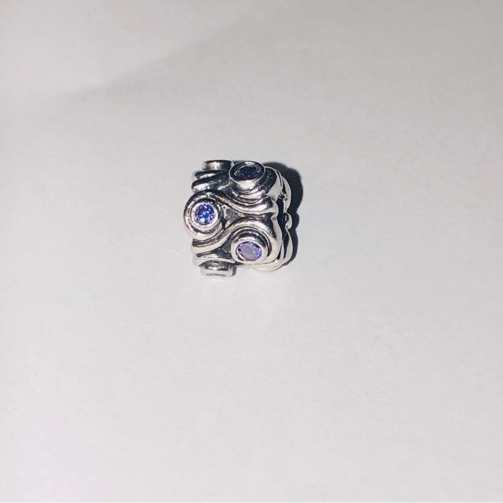 Authentic Pandora Ocean Wave Charm - Picture 6 of 7